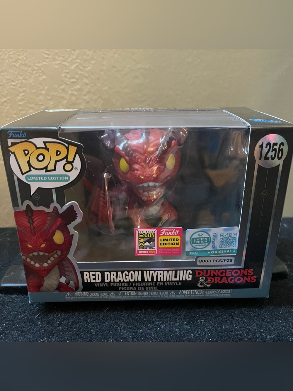 Funko Pop Red Dragon Wyrmling 1256 SDCC Exclusive Limited Edition DnD D&D New